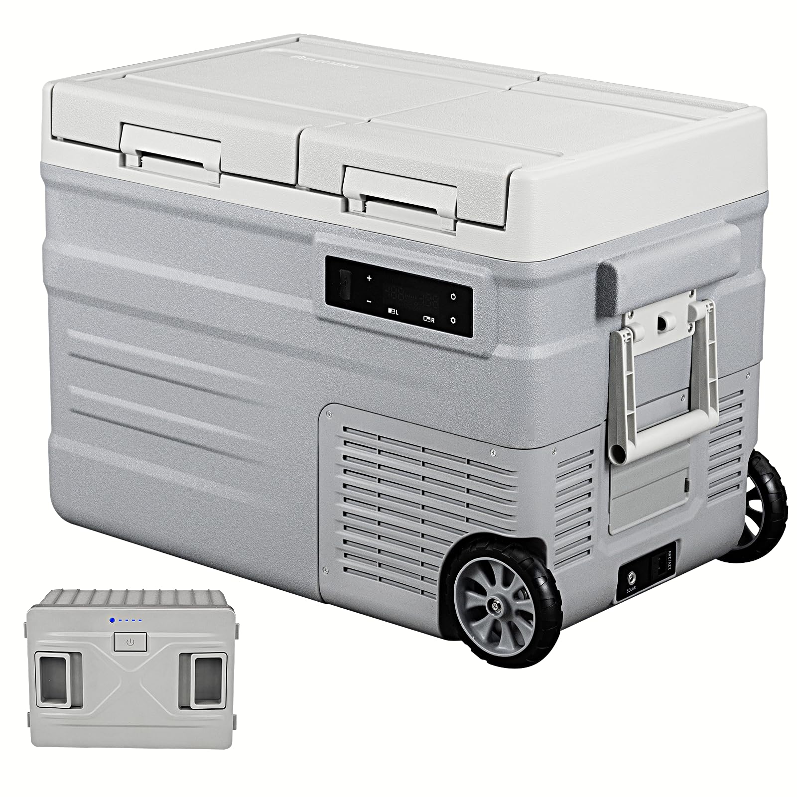ELECAENTA ポータブル冷蔵庫 Amazon.co.jp: ELECAENTA 40L ポータブル冷蔵庫 バッテリー2個